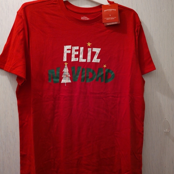 Target Men’s Feliz Navidad Red Sleep T-shirt NWT size Large - Picture 4 of 4